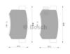 BOSCH 0 986 AB9 062 Brake Pad Set, disc brake